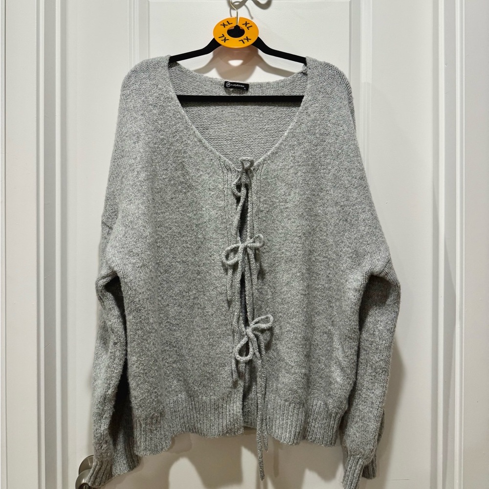 Cardigan with Tie-Front